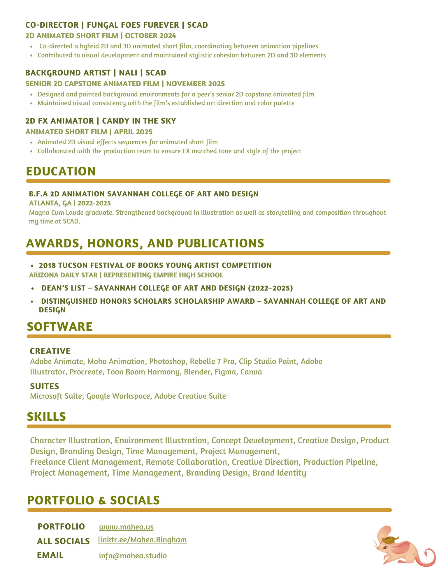 Resume Page 2